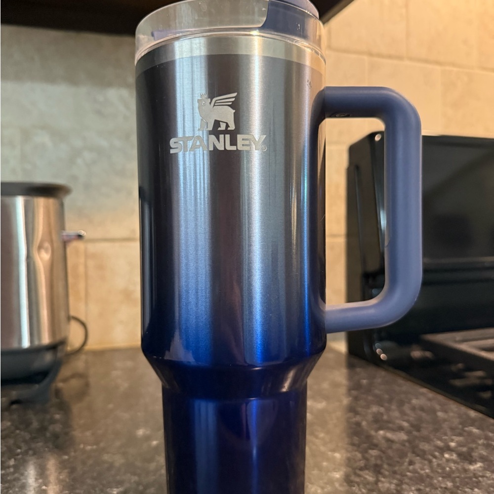 Used 40oz Stanley Blue Travel Mug